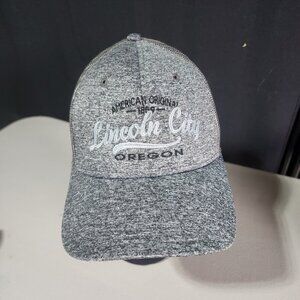 American Original Lincoln City Oregon Gray Heathered Baseball Trucker Hat Cap